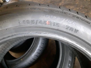 195/45/15×4 brand new tyres available call/whatsApp 0631966190 for details.