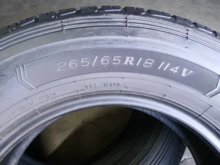 265/65/18 Michelin available at affordable prices call/WhatsApp 0631966190 for more information.
