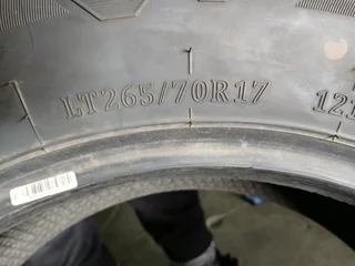 265/70/17 M/T available at affordable prices call/WhatsApp 0631966190 for more information.