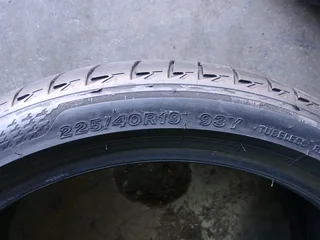 225/40/19 bridgestone runflat and many more tyres sizes available call/WhatsApp 0631966190.