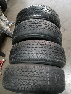 265/65/17 dunlop available will fit and balance call/WhatsApp 0631966190 for details.