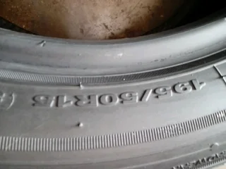 195/50/15  and many more tyres sizes available call/WhatsApp 0631966190