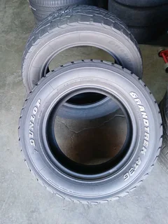 265/60/18×2 dunlop grand trek AT3G and many more tyres sizes available call/WhatsApp 0631966190 .
