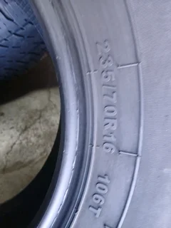 235/70/16 ×2 and many more tyres sizes available call/WhatsApp 0631966190 for details.