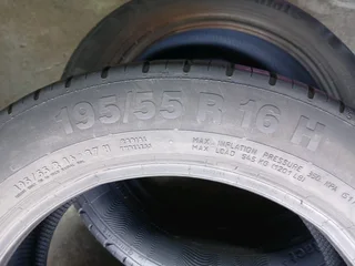 195/55/16 continental and many more tyres sizes available call/WhatsApp 0631966190 for details.
