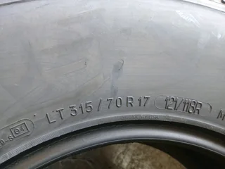 315/70/17 bf goodrich and many more tyres sizes available call/WhatsApp 0631966190 for details.