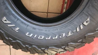 31x10.5 r 15 bf goodrich and many more tyres sizes available call/WhatsApp 0631966190 for details.