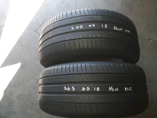 245/45/18 Michelin runflat and many more tyres sizes available call/WhatsApp 0631966190 for details.