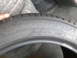 245/45/18 Michelin runflat and many more tyres sizes available call/WhatsApp 0631966190 for details.