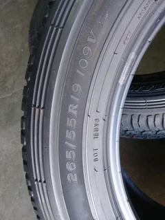 265/55/19 dunlop Grendtrek A/T 30 All Terrain available call/WhatsApp 0631966190 for details.