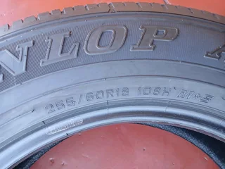 255/60/18x4 dunlop 2023 year model and many more tyres sizes available call/WhatsApp 0631966190 .