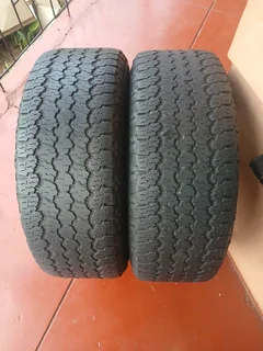 265/70/16 ×2 Goodyear wrangler available at affordable prices call/WhatsApp 0631966190 for details.