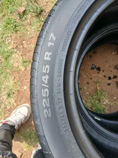 225/45/17 continental and many more tyres sizes available call/WhatsApp 0631966190 for details.