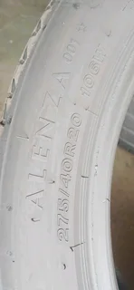 275/40/20 runflat bridgestone alenza and many more tyres sizes available call/WhatsApp 0631966190.