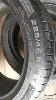 225/45/18 continental and many more tyres sizes available call/WhatsApp 0y31966190 for details.
