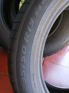 235/50/19 pirelli available at affordable prices call/WhatsApp 0631966190 for details fit/balance.