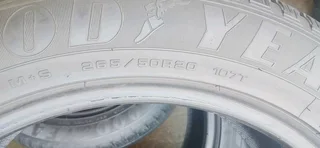 265/50/20 Goodyear available at affordable prices call/WhatsApp 0631966190 for details.