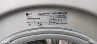 LG 8KG WASHING MACHINE