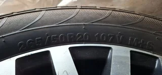 265/50R20 mag rim set for sale used