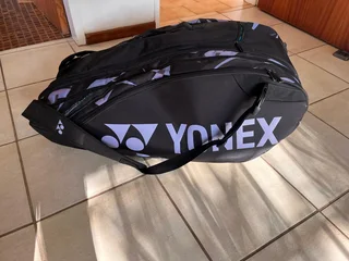 Purple and Black Yonex 9R tennis/squash bag