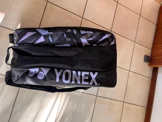 Purple and Black Yonex 9R tennis/squash bag