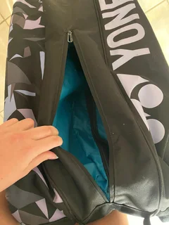 Purple and Black Yonex 9R tennis/squash bag