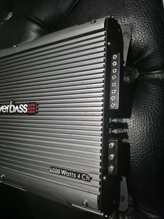 Powerbass 6000 watts 4 channel amp