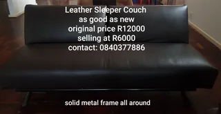 Leather Sleeper Couch
