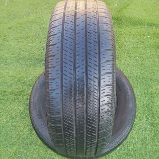 2x Good Used 16 Inch Continental 4x4 Contact Spare Tyres Available For Sale-215/65/16.
