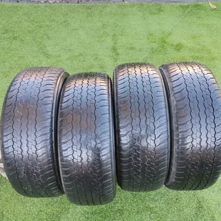 4x18 Inch Used Dunlop Grandtrek Emergency Spare Tyres Available For Sale.Size-265/60/18.