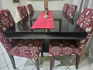 6 Dining chairs &amp; Ottoman