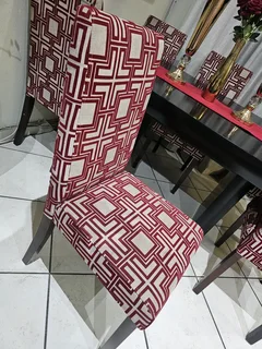 6 Dining chairs &amp; Ottoman