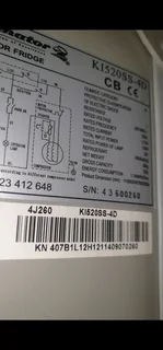 Silver Mirror Kelvinator double door fridge