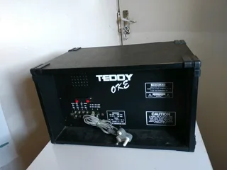 Karaoke vintage amplifier built in radio and tape deck