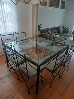 Wrought Iron patio / Dining Room Set for sale with server