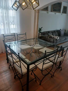 Wrought Iron patio / Dining Room Set for sale with server