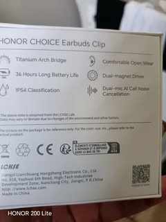 Honor earbud clips