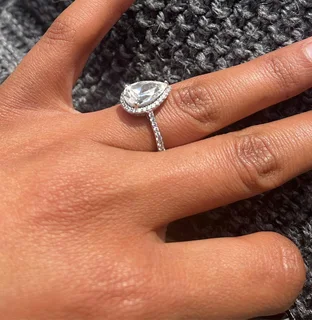 Zirconia Engagement ring