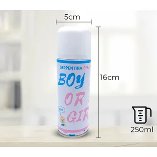 Gender reveal Serpentine Spray (Silly String)