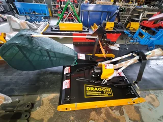 Slashers/Graders/tip trailers/blower mowers/Haymakers