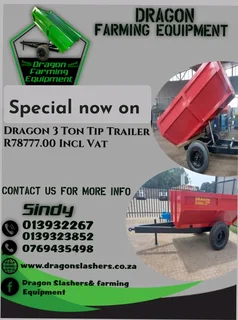 3 ton tip trailers now on special/3 ton Tipper trailer now on special