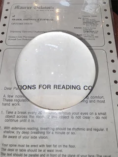 Magnifiers - Ad posted by Maurice Oskowitz