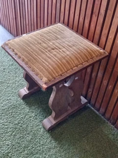 Vintage Stool Side Table Ref Stock No 3144 Price Only R75.00