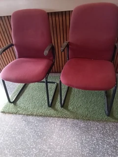 Strong Solid Maroon Chair- REF STOCK NO 3163, 3162  Now selling for only R300.00