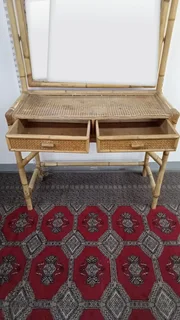 Dressing Table Bamboo - Ref Stock No 1839 Price R1200 Less 50% R600 Whatsapp No: 079011 1136