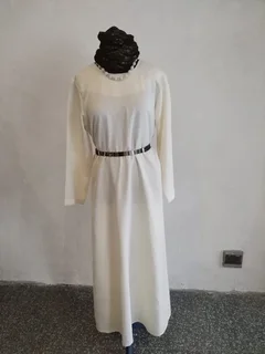 Cream Aline Dress Size M Ref Stock No G0073 Price Only R 125.00 Whatsapp No: 079 011 7918
