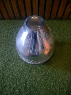 Silver shattered vase Ref Stock No 3353 Price Only R 150 .00 Whatsapp No: 079 011 7918