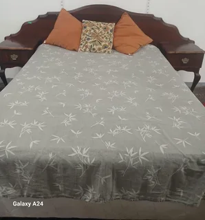 Headboard With Sides And Bed - Ref Stock No 1969 Selling For Only R1600.00 Whatsapp  079 0111136