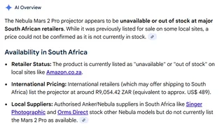 Nebula Mars II Pro HD Portable Cinema