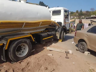 Honey Sucker for emptying of septic tanks